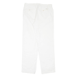 CALVIN KLEIN Womens Trousers White Regular Straight W34 L32 For Sale