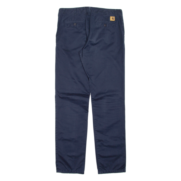 CARHARTT Club Pant Mens Trousers Blue Regular Straight W34 L34 Discount