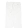 CALVIN KLEIN Womens Trousers White Regular Straight W34 L32 For Sale