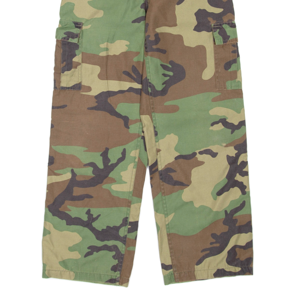 Camo Womens Trousers Green Regular Straight W25 L26 Supply