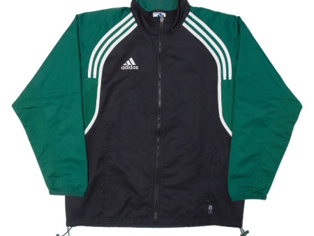 ADIDAS Mens Track Jacket Black Colourblock 2XL Online Hot Sale