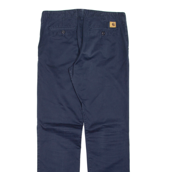 CARHARTT Club Pant Mens Trousers Blue Regular Straight W34 L34 Discount