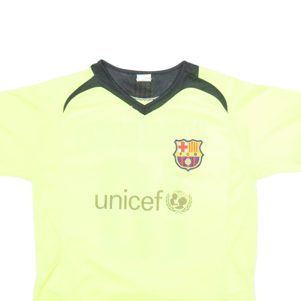 AVELEY FC Barcelona Boys Football Shirt Jersey Yellow XL Cheap