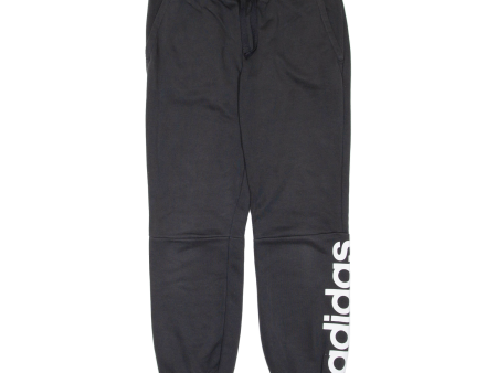 ADIDAS Womens Joggers Black Tapered UK 12 W30 L31 Fashion