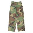 Camo Womens Trousers Green Regular Straight W25 L26 Supply